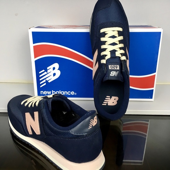 New Balance Navy Pink 620 Microfiber Mesh - Picture 4 of 5